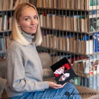 16 Mini Roses Jewelry Box with Love Necklace Set