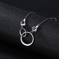 Interlocking Circle Necklace.