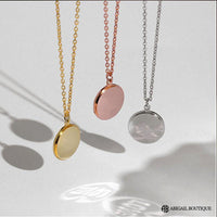 Sterling Silver Necklace With Light Reflect Love Message