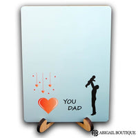 I Love You Dad Keychain