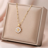 Crystal Sunflower Necklace