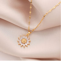 Crystal Sunflower Necklace