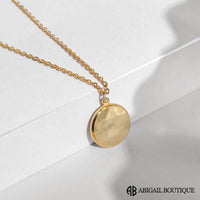 Sterling Silver Necklace With Light Reflect Love Message