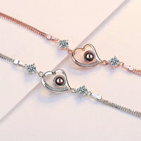 100 Languages I Love You In Heart Shape Necklace.