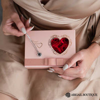 Half Dozen Mini Roses Jewelry Box