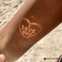 I Love You In Heart Message Imprint Necklace