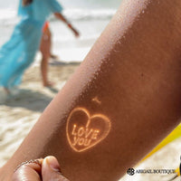 I Love You In Heart Message Imprint Necklace