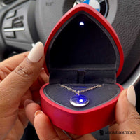 I Love You In Heart Message Imprint Necklace