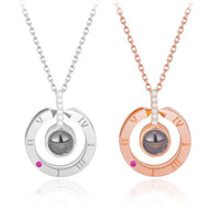 I Love You In 100 Languages Necklace Preserved XL Forever Rose Box