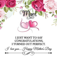 Mother's Day Message Card Insert & Love Necklace