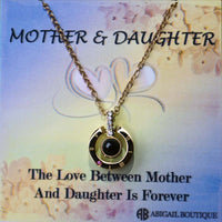 Mother & Daughter 100 Languages I Love You Necklace.