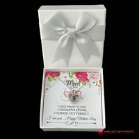 Mother's Day Message Card Insert & Love Necklace