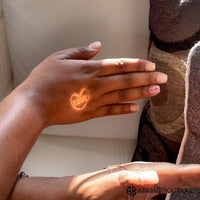 Sterling Silver Necklace With Light Reflect Love Message