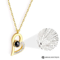 16 Mini Roses Jewelry Box with Love Necklace Set