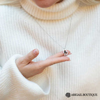 16 Mini Roses Jewelry Box with Love Necklace Set