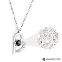 Mother's Day Message Card Insert & Love Necklace