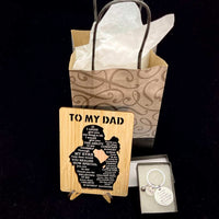 I Love You Dad Keychain