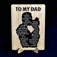 I Love You Dad Keychain