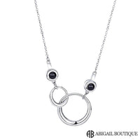 Interlocking Circle Necklace.
