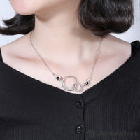 Interlocking Circle Necklace.