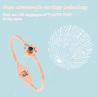 100 Languages I Love You Bangle Bracelet.