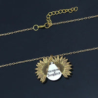 You are my Sunshine Sunflower Necklace