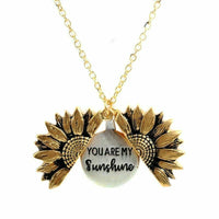 "You Are My Sunshine" - Sunflower Necklace.