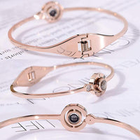 100 Languages I Love You Bangle Bracelet.