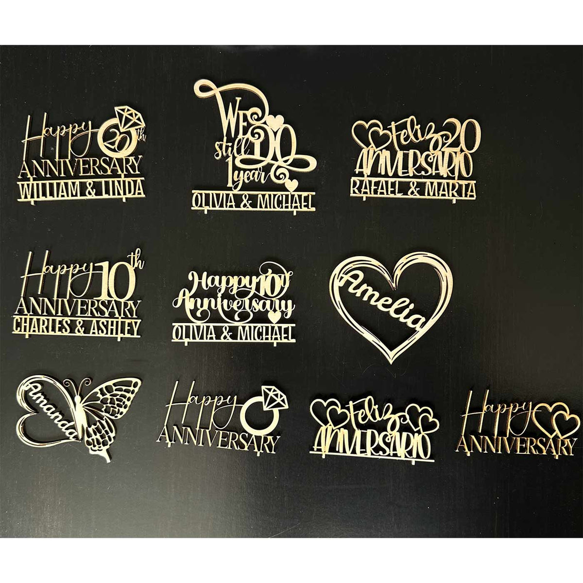 Personalized Anniversary Name Tag with Heart-Shaped Preserved Rose in Glass Dome &amp; “I Love You” Necklace – Personalized or Standard | English &amp; Spanish Options