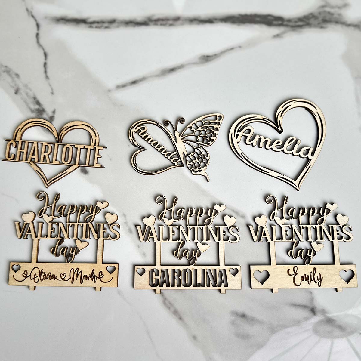 Customized Name Tag With Heart Shape Preserved Rose In Glass Dome And Heart Love Necklace