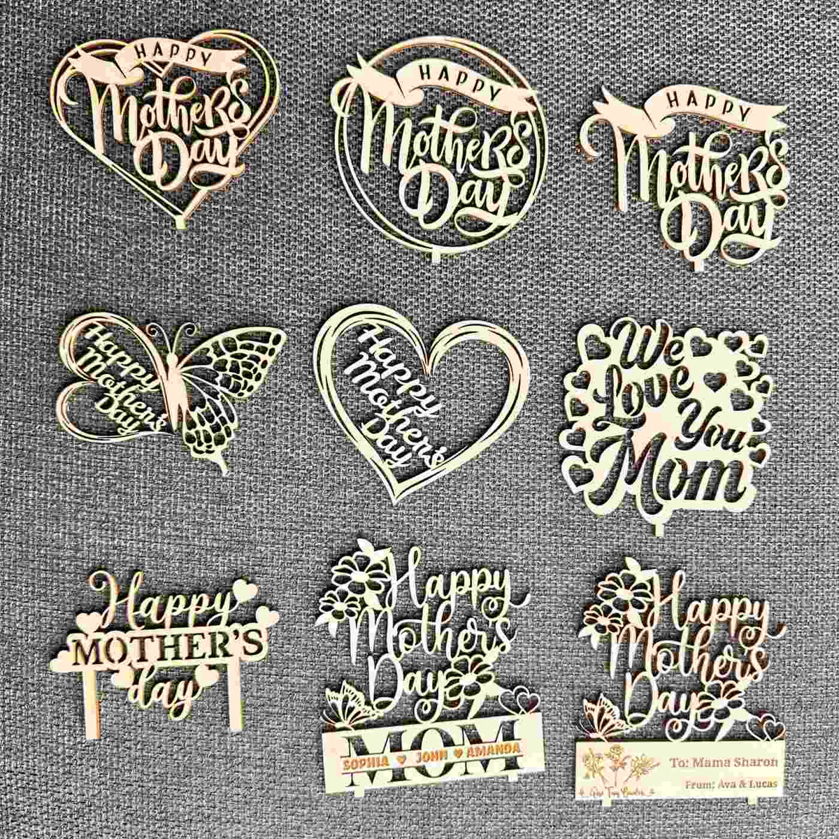 Personalized Mother&#39;s Day Gift - Preserved Rose in Glass Dome with Custom Name Tag and Necklace