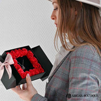 Gift Box Regalo Especial 16 Rosas + Aretes + Bolsa de Regalo OEM