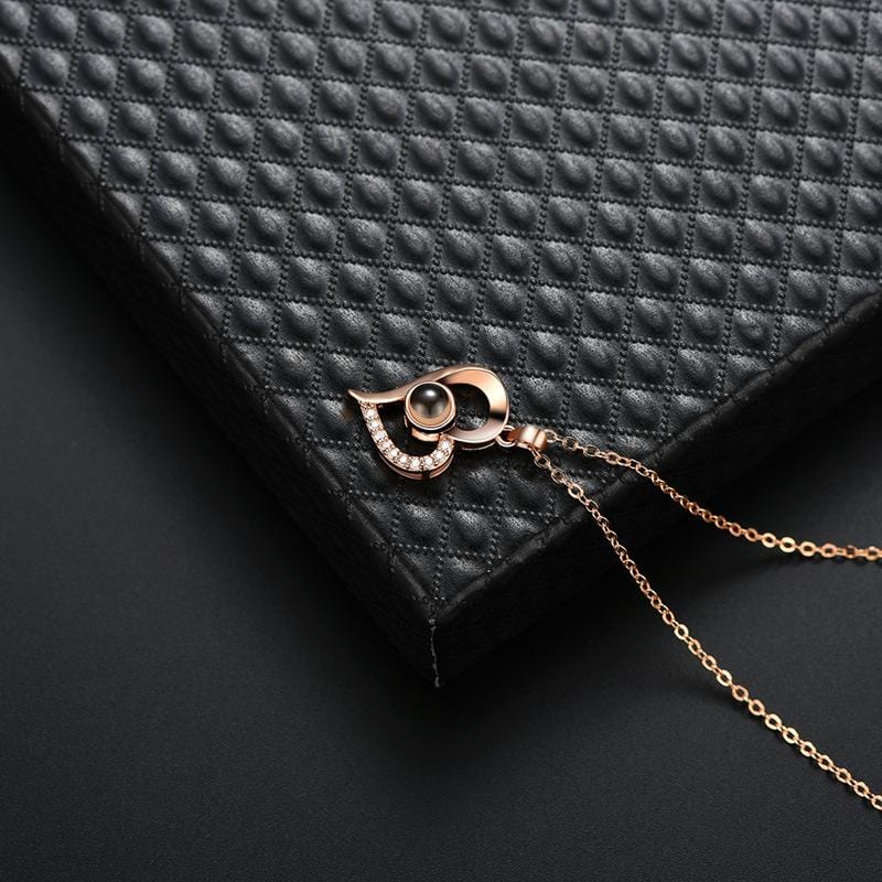 100 Languages I Love You In Heart Shape Necklace.