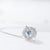 Sterling Silver & Moving Swarovski Crystal Love Circle Necklace