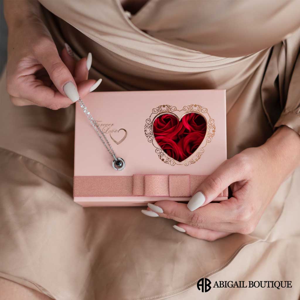 Half Dozen Mini Roses Jewelry Box