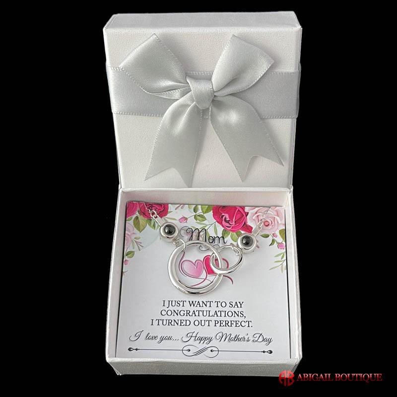 Mother&#39;s Day Message Card Insert &amp; Love Necklace