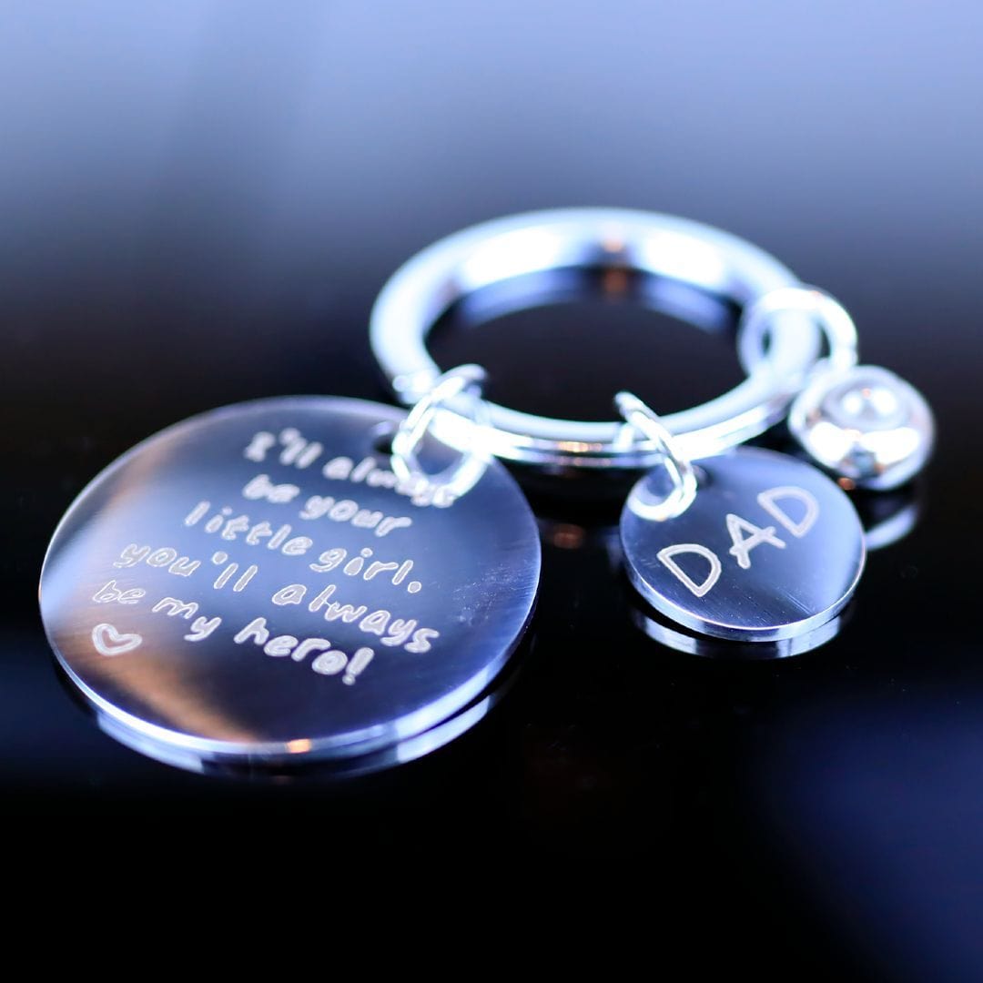 I Love You Dad Keychain.