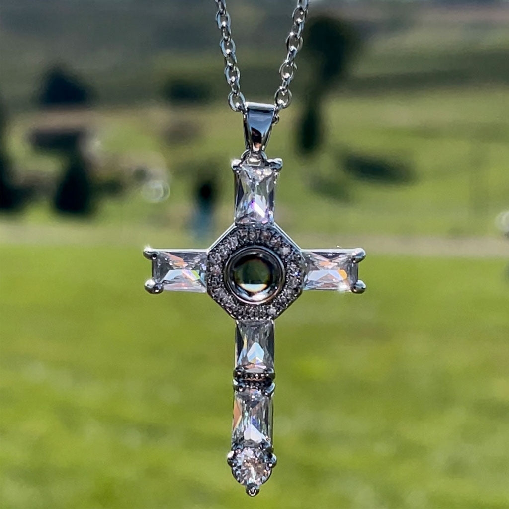Lord's Prayer Cross Necklace