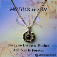 Mother & Son 100 Languages I Love You Necklace.