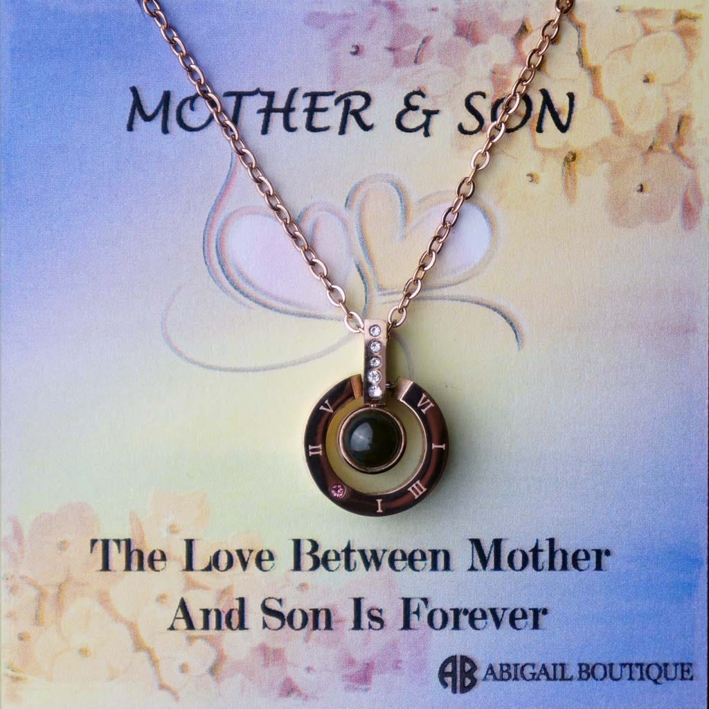 Mother &amp; Son 100 Languages I Love You Necklace.