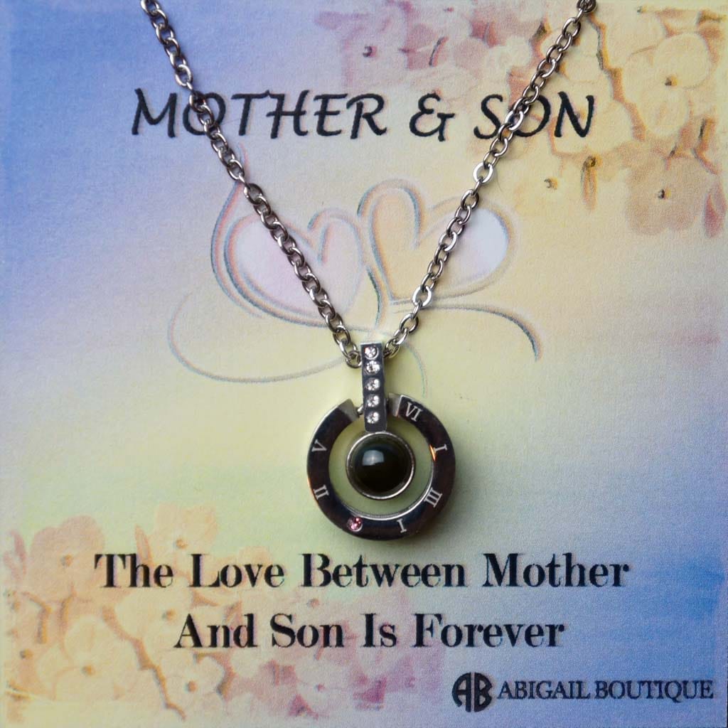 Mother &amp; Son 100 Languages I Love You Necklace.