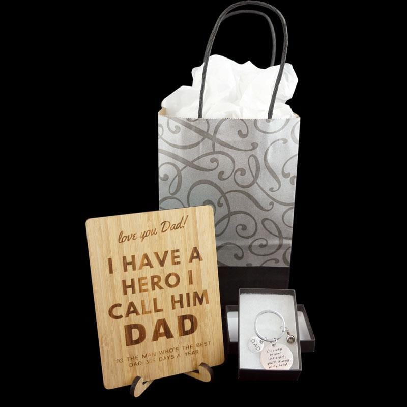 I Love You Dad Keychain