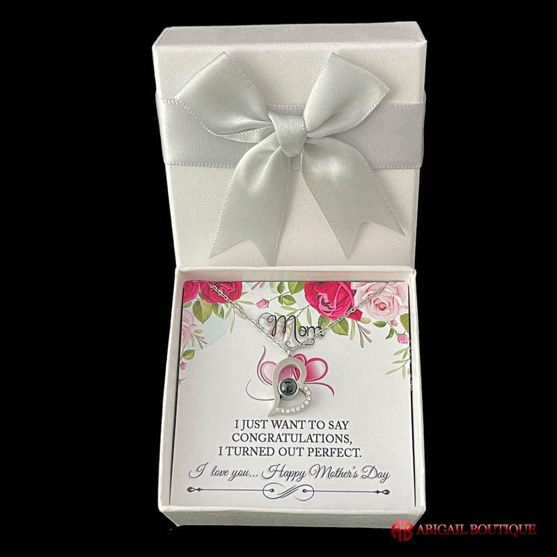 Mother&#39;s Day Message Card Insert &amp; Love Necklace