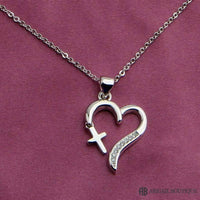 Heart with Cross Necklace