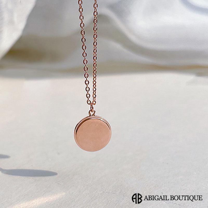 Sterling Silver Necklace With Light Reflect Love Message