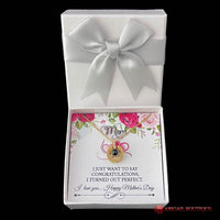 Mother's Day Message Card Insert & Love Necklace