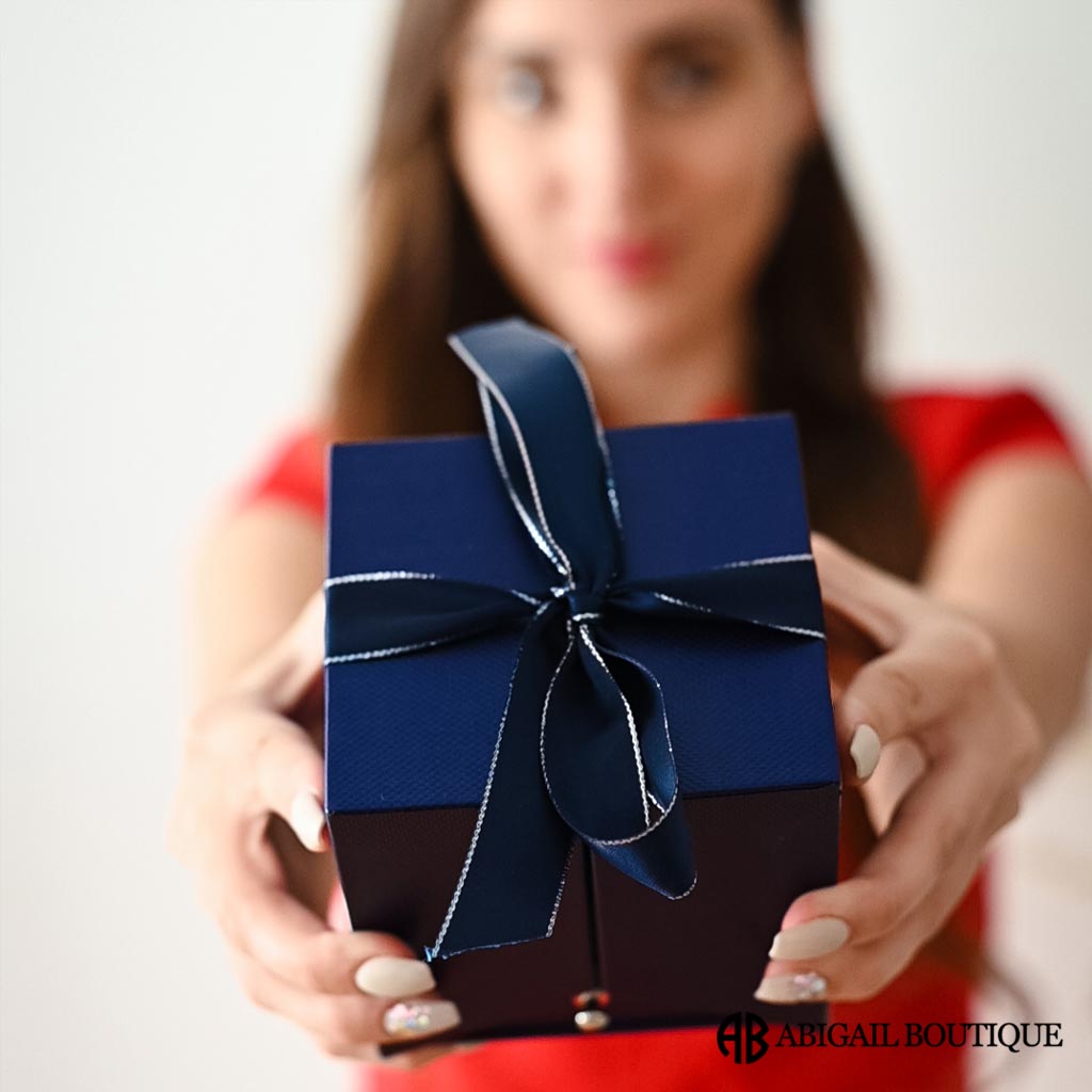 I Love You Forever Crystal Heart Necklace With Forever Blossom Preserved Rose Jewelry Box