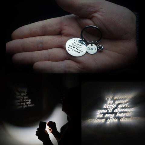 I Love You Dad Keychain.