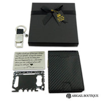 Wallet And Projection Keychain Gift Set For Your Man