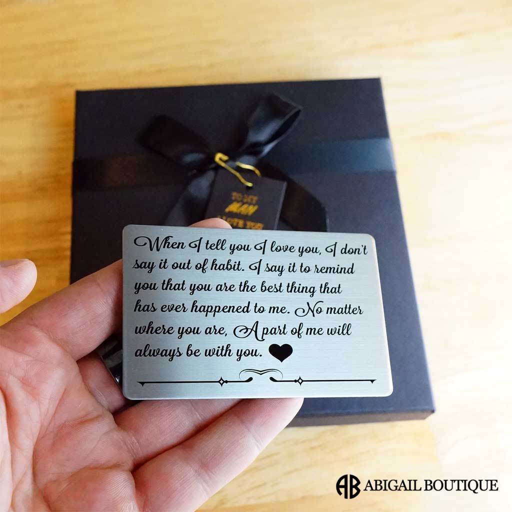 Wallet And Projection Keychain Gift Set For Your Man